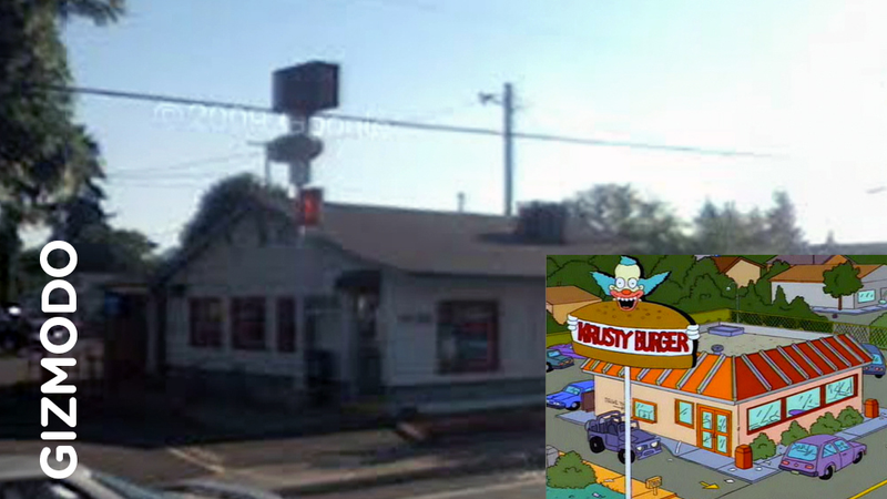Illustration for article titled What The Simpsons' Springfield Looks Like in Real Life